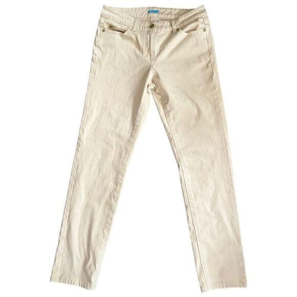 J.Mclaughlin Lexi Skinny Jeans Beige Size 4 - Picture 1 of 6